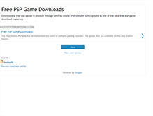 Tablet Screenshot of freepspgamedownloading.blogspot.com