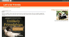 Desktop Screenshot of letsbefriends.blogspot.com