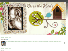 Tablet Screenshot of blessthehalls.blogspot.com