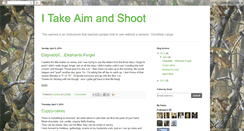 Desktop Screenshot of itakeaimandshoot.blogspot.com