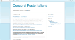 Desktop Screenshot of concorsiposteitaliane.blogspot.com
