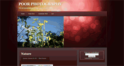 Desktop Screenshot of poorphotography.blogspot.com