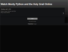Tablet Screenshot of montypythonandtheholygrailfullmovie.blogspot.com