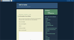 Desktop Screenshot of hell-is-home.blogspot.com