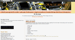 Desktop Screenshot of my-oracle-10g-tips.blogspot.com