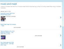 Tablet Screenshot of musicandmasti.blogspot.com