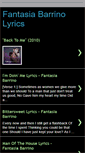 Mobile Screenshot of fantasiabarrinolyrics.blogspot.com