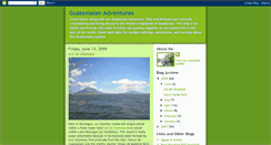 Desktop Screenshot of guatemalanadventures.blogspot.com