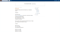 Desktop Screenshot of nordisk2009.blogspot.com