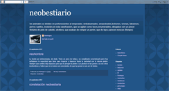 Desktop Screenshot of neobestiario.blogspot.com