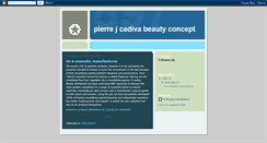 Desktop Screenshot of pierrejcadivabeautyconcept.blogspot.com