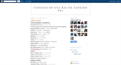 Desktop Screenshot of codigosdogtariodejaneiro.blogspot.com