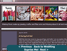 Tablet Screenshot of makingsnmusings.blogspot.com