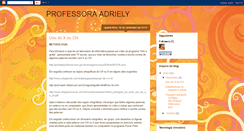 Desktop Screenshot of professoraadriely.blogspot.com