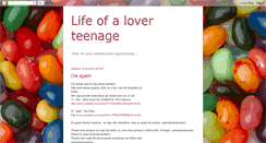 Desktop Screenshot of lifeofaloverteenage.blogspot.com