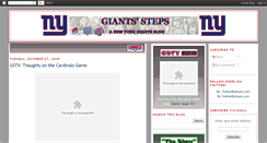 Desktop Screenshot of giantssteps.blogspot.com