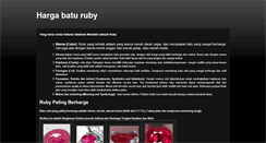 Desktop Screenshot of harga-batu-ruby.blogspot.com