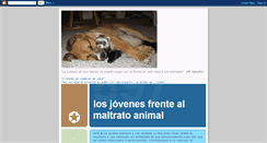 Desktop Screenshot of jovenesfrentemaltratoanimal.blogspot.com