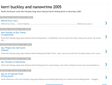 Tablet Screenshot of kerribuckleysnanowrimo.blogspot.com