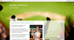 Desktop Screenshot of paginasportiva.blogspot.com