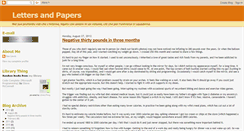 Desktop Screenshot of lettersandpapers.blogspot.com