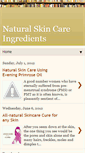 Mobile Screenshot of naturalskincareingredients.blogspot.com