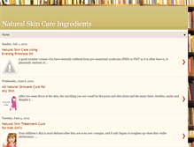 Tablet Screenshot of naturalskincareingredients.blogspot.com