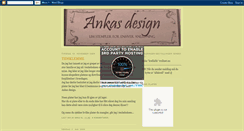 Desktop Screenshot of ankasdesign.blogspot.com