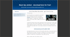 Desktop Screenshot of blackopsaimbotfree.blogspot.com