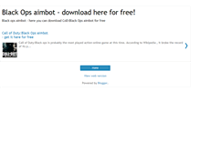 Tablet Screenshot of blackopsaimbotfree.blogspot.com