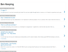Tablet Screenshot of benkeeping.blogspot.com