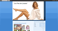 Desktop Screenshot of lospiesdeluisana.blogspot.com