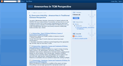 Desktop Screenshot of amenorrhea-tcmperspective.blogspot.com