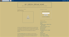 Desktop Screenshot of mygreendreamhome.blogspot.com