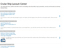 Tablet Screenshot of cruiseshiplawsuits.blogspot.com