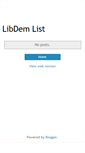 Mobile Screenshot of libdemlist.blogspot.com