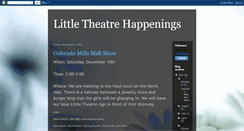 Desktop Screenshot of littletheatrehappenings.blogspot.com
