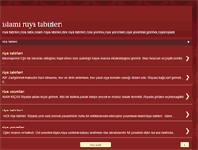 Tablet Screenshot of islamiruyatabirlerim.blogspot.com