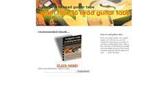 Desktop Screenshot of learn-how-to-read-guitar-tabs.blogspot.com