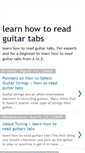 Mobile Screenshot of learn-how-to-read-guitar-tabs.blogspot.com