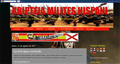 Desktop Screenshot of kripteiamiliteshispanus.blogspot.com