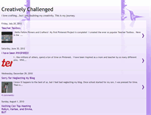 Tablet Screenshot of creativelychallengedcricutusers.blogspot.com