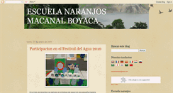 Desktop Screenshot of escuelanaranjos.blogspot.com