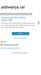 Mobile Screenshot of aishwarya-rai-2008.blogspot.com