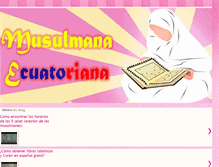 Tablet Screenshot of musulmanaecuatoriana.blogspot.com