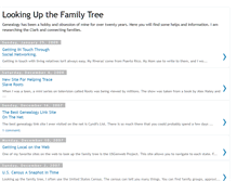 Tablet Screenshot of lookingupthefamilytree.blogspot.com