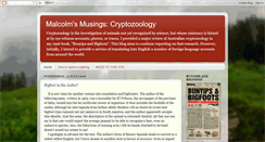 Desktop Screenshot of malcolmscryptids.blogspot.com