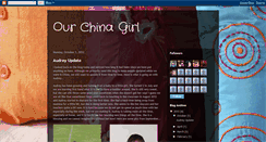 Desktop Screenshot of ourchinagirl.blogspot.com