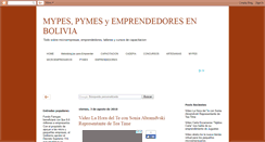 Desktop Screenshot of mype-pymes-bolivia.blogspot.com