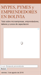 Mobile Screenshot of mype-pymes-bolivia.blogspot.com